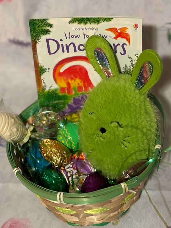 Easter Basket - How to Draw Dinosaurs - Green Bunny