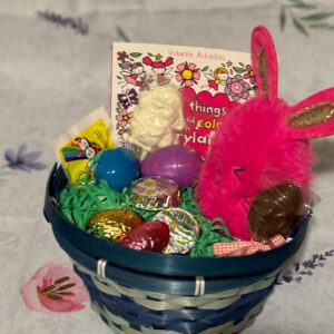 Easter Basket - Lots of Things to Find & Color in Fairyland - Pink Bunny