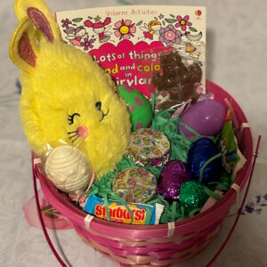 Easter Basket - Lots of Things to Find & Color in Fairyland - Yellow Bunny