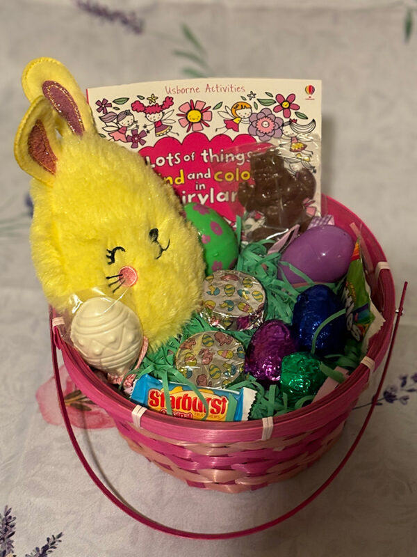 Easter Basket - Lots of Things to Find & Color in Fairyland - Yellow Bunny