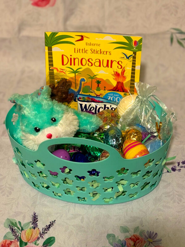 Easter Basket - Little Stickers Dinosaurs