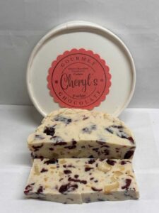 White Chocolate Cranberry/Cashew Fudge