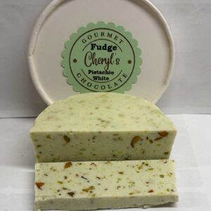 White Chocolate With Pistachios Fudge