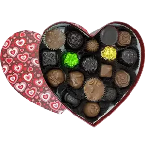 Layered Hearts Box - 50 Piece