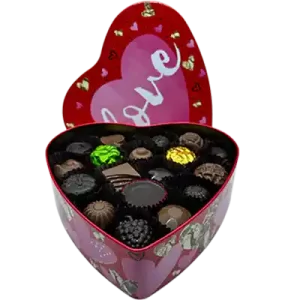 Love Heart Tin - 36 Piece